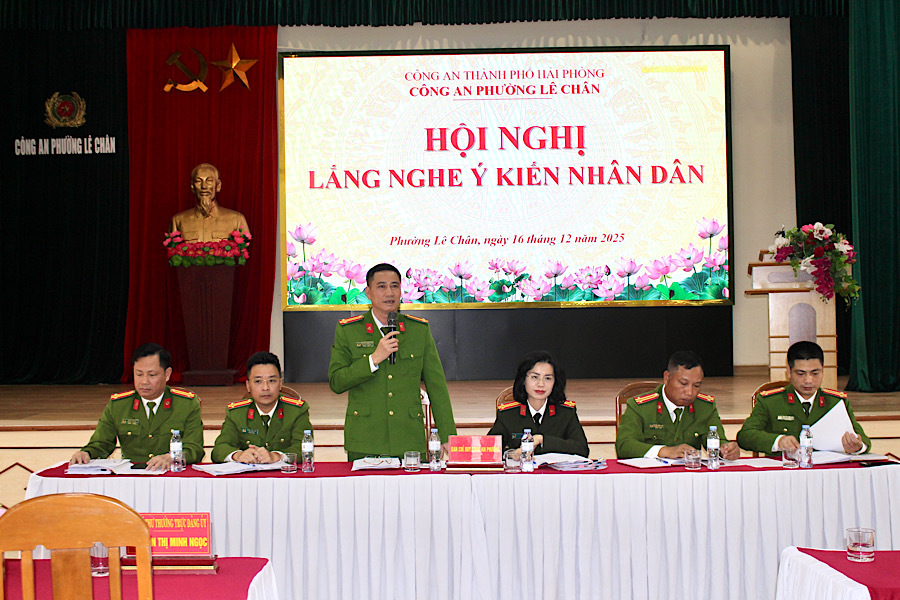 Nhân dân ghi nhận, đánh giá cao tinh thần trách nhiệm của lực lượng Công an phường Lê Chân